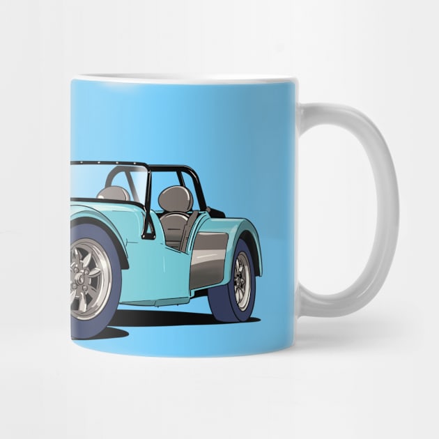 Caterham 7 in blue by Webazoot